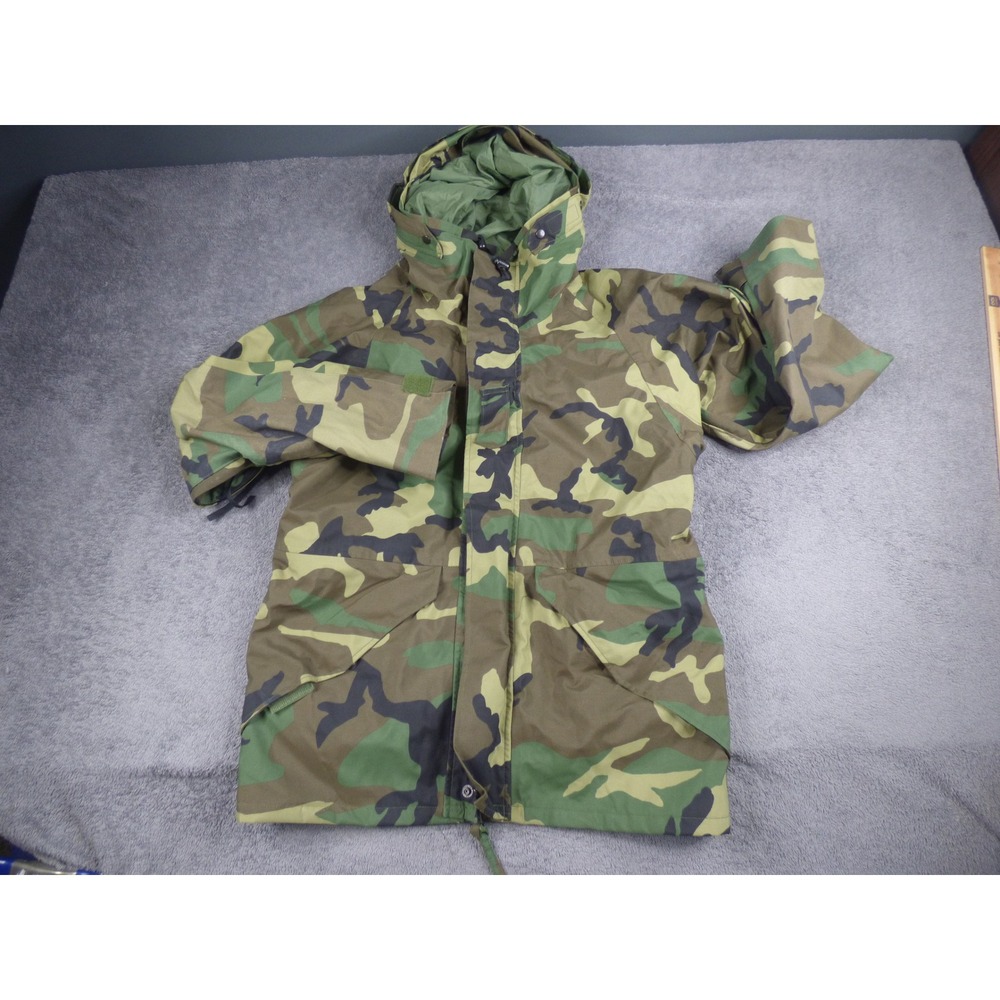 US Military ECWCS Gen I Woodland Camo Parka Small Regular Valley Apparel